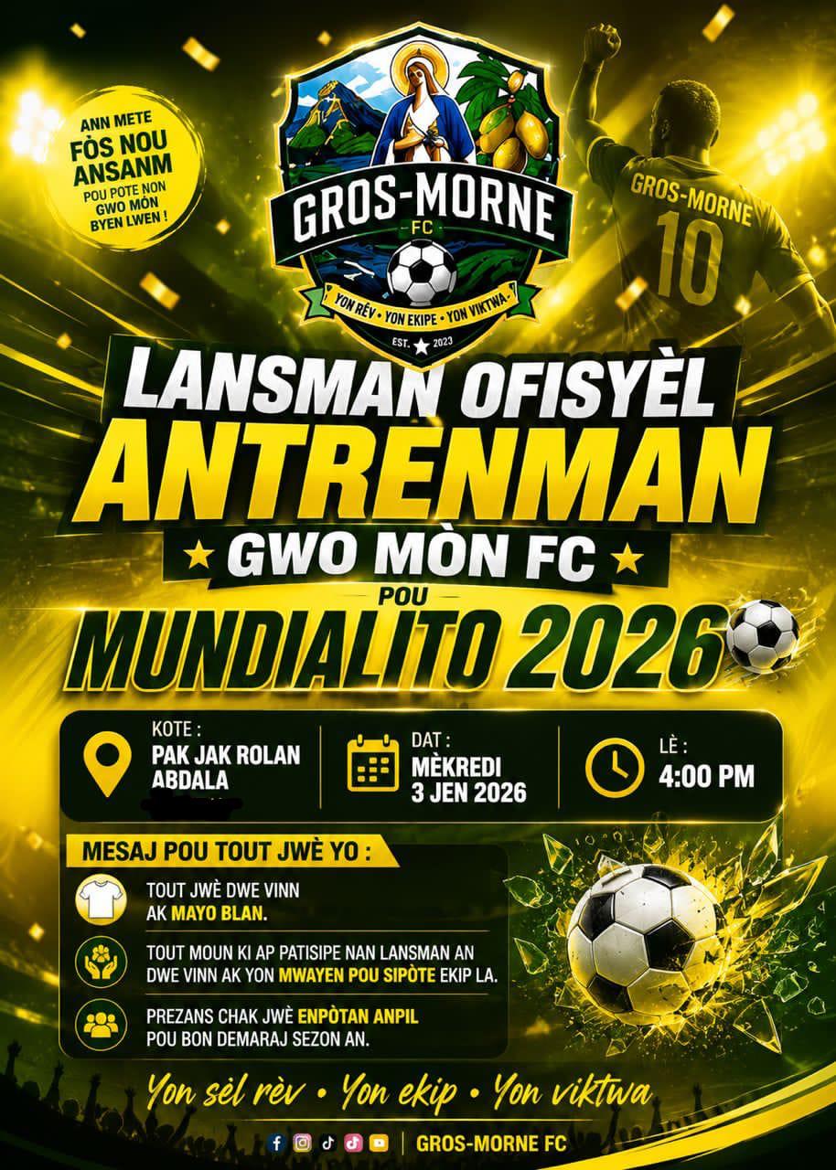 Entraînement Gros Morne FC